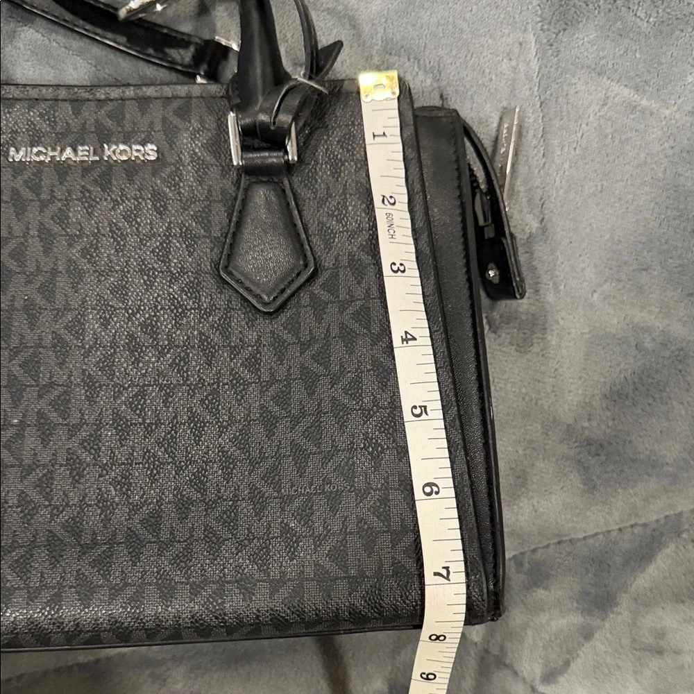 Michael Kors Black Monogram Satchel